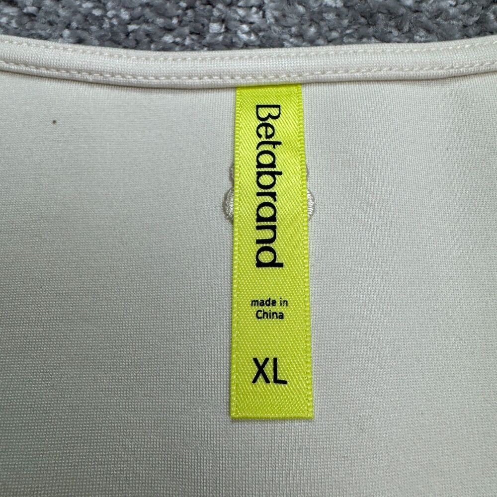 Betabrand Admiral Button Shift Dress Womens XL Ivory Sleeveless Pockets NWT - Picture 8 of 16
